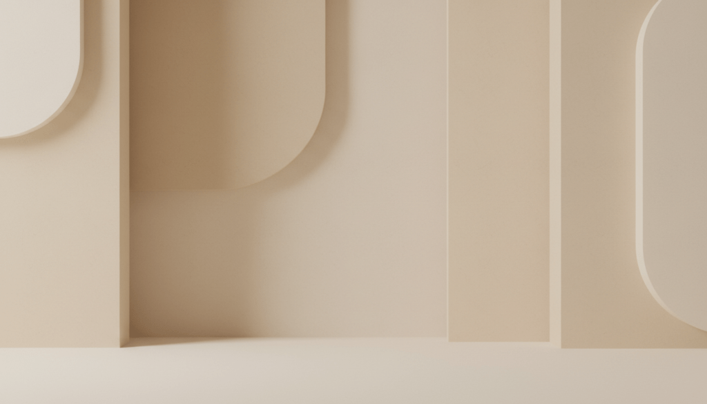 Minimalistisches, ästhetisches Coverbild für eine Psychotherapie-Praxis, clean und schlicht in Beigetönen, ohne weitere Bildinhalte oder Textzeichen, ruhige Atmosphäre, wie ein modernes Interior-Element